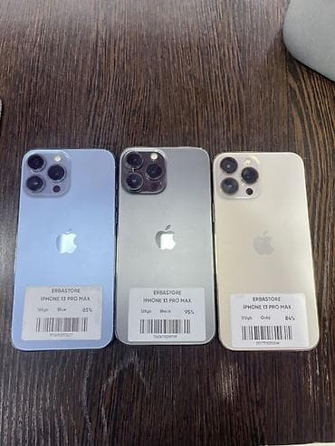 IPhone 13 Pro Max, Б/у, 256 ГБ, Голубой, 85 %