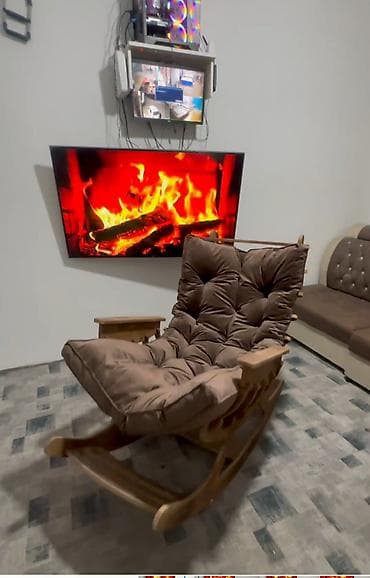 Кресла-качалка, цвет - Коричневый