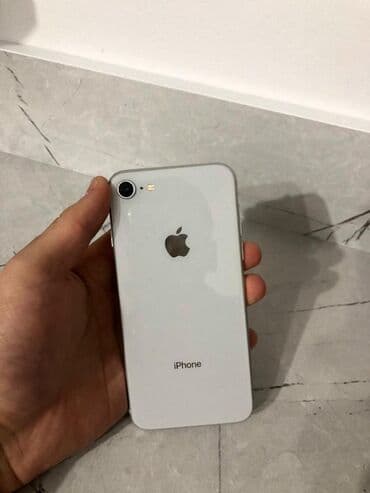 IPhone 8, Б/у, 64 ГБ, Серебристый, 100 %