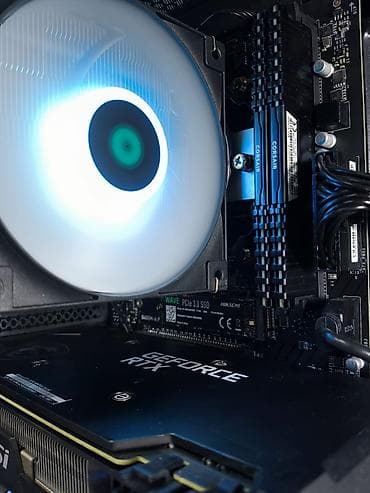 rayzen 5500: Компьютер, ядер - 6, ОЗУ 16 ГБ, Для несложных задач, Б/у, AMD Ryzen 5, NVIDIA GeForce RTX 3070, NVMe — 4