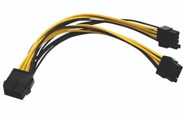 переходник для видеокарты 8 pin: Переходник 8pin на 2 по 6+2 pin для видеокарты, длина 20см — 2