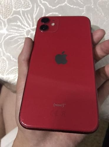 IPhone 11, Б/у, 64 ГБ, Красный, Защитное стекло, Чехол, 100 % at lalafo.kg IPhone 11, Б/у, 64 ГБ, Красный, Защитное стекло, Чехол, 100 %