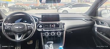 genesis gv70: Genesis G70 — спортивный седан в черном цвете с выразительной решеткой — 6