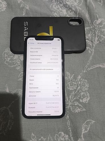 Apple iPhone: IPhone Xr, Новый, 128 ГБ, Черный, Чехол, 79 % — 5