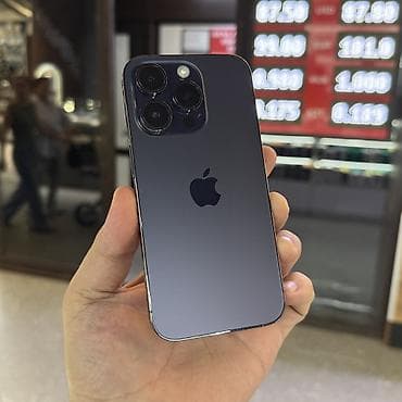 galaxy folder: IPhone 14 Pro, Б/у, 256 ГБ, Deep Purple, Защитное стекло, Чехол, 100 % — 1