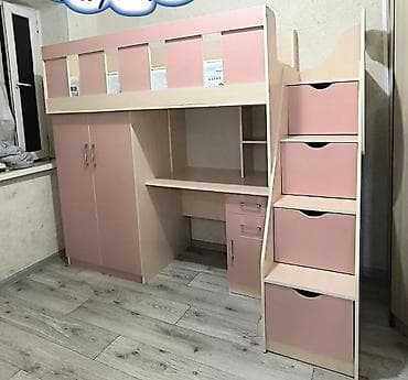 Детская мебель: Продаю детскую кровать в хорошем состоянии,пользовались 9 месяцев ! — 1