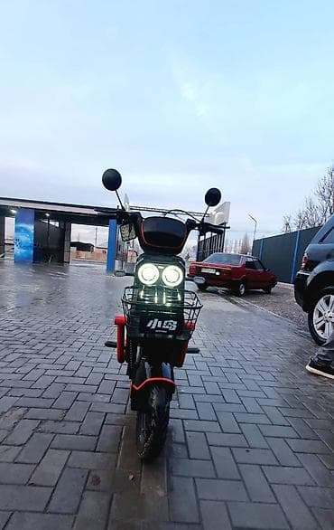 авто элек: Электроскутер (городской) с двойной фарой и корзиной Описание: - — 4