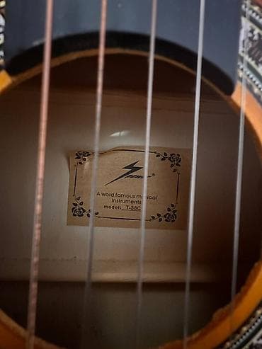 Спорт жана хобби: Акустическая гитара Zemei T-38C + комплект аксессуаров - Тип — 2