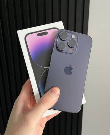 красивые номера для телефона: IPhone 14 Pro, Deep Purple, Бөлүп төлөө менен, 95 % — 3