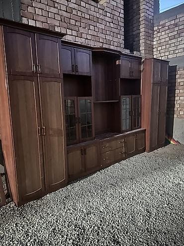 Стенка-шкаф, Тип стенки-шкафа: Модульная, Для зала, Особенности: С отделением под телевизор