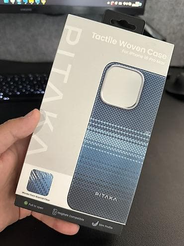 cas: Чехол PITAKA Tactile Woven Case iPhone 16 Pro Max Пользовался около — 2