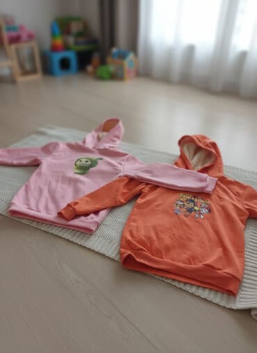 Детские худи с утеплённой меховой подкладкой, капюшоном и манжетами на