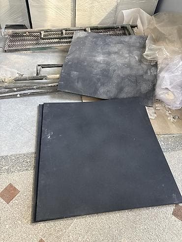Резиновые напольные маты/плиты, черный серый продаю рамер 1х1 есть 60