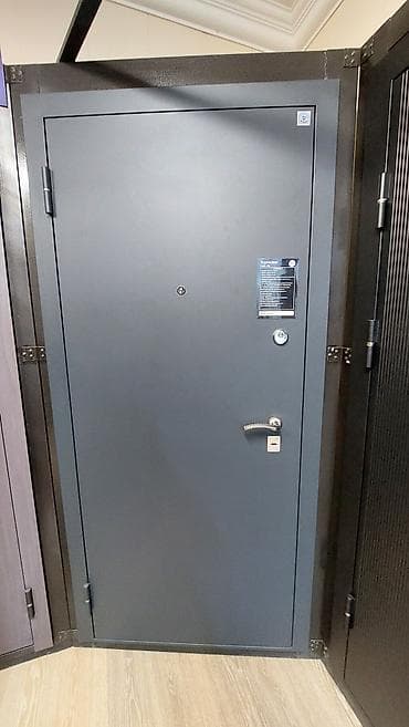 сувит: Двери для домов и квартир, Металлическая, Одностворчатая, цвет - Серый — 1