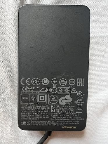 microsoft laptop 3: Сетевой адаптер для Microsoft Surface 65W (модель 1625) - Мощность — 3