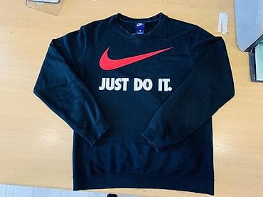 Баш кийимдер: Свитшот Nike с логотипом Swoosh и слоганом JUST DO IT. - Модель — 1