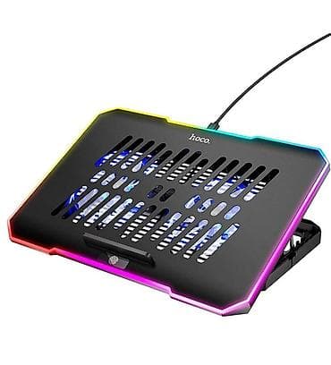 mobile holder: Охлаждающая подставка для ноутбука HOCO с RGB‑подсветкой - — 3
