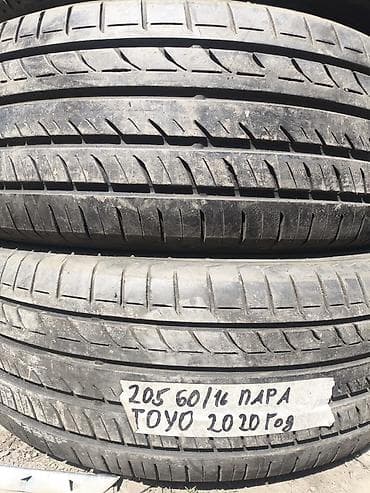 toyo: Шины 205 / 60 / R 16, Лето, Б/у, Пара, Легковые, Toyo — 1