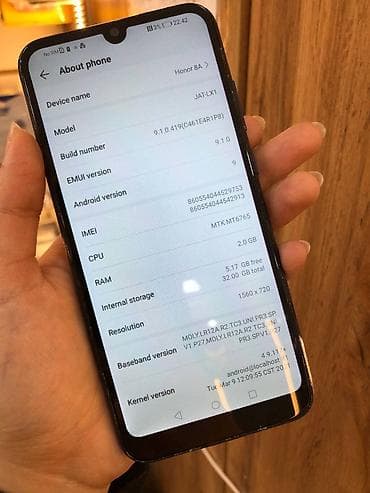 iphone zr: Honor 8A 2020, Б/у, 32 ГБ, цвет - Синий, 2 SIM — 2
