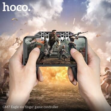 джойстики на телефон: Моби центр /mobi center 🎮 Hoco GM7 — игровой триггер с 6 пальцами — 7