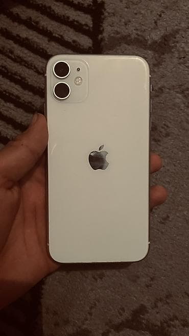 IPhone 11, Б/у, 64 ГБ, Белый, Защитное стекло, 79 % at lalafo.kg IPhone 11, Б/у, 64 ГБ, Белый, Защитное стекло, 79 %