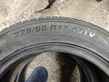 mazda primacy: Шины 225 / 55 / R 17, Всесезонная, Б/у, Пара, Легковые, Корея, Kumho — 1