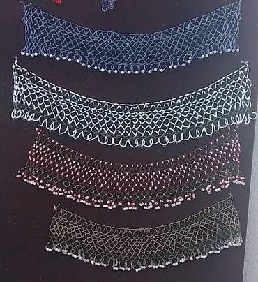 Бижутерия: Бисерные воротники-ожерелья ручной работы - Ажурные воротники — 1