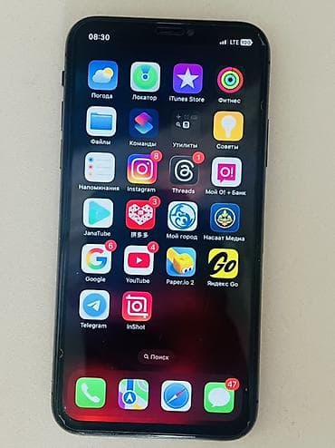 i phon: IPhone Xr, Б/у, 256 ГБ, Черный, 100 % — 4