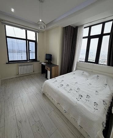osh flat: 2 комнаты, 60 м², 12 мкр 4 этаж, Евроремонт — 7