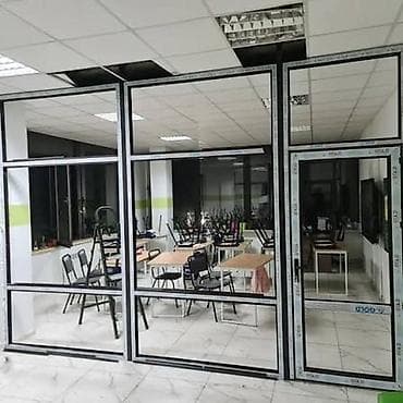 стекло прием: На заказ Каркасная перегородка, Для офиса, Монтаж — 4