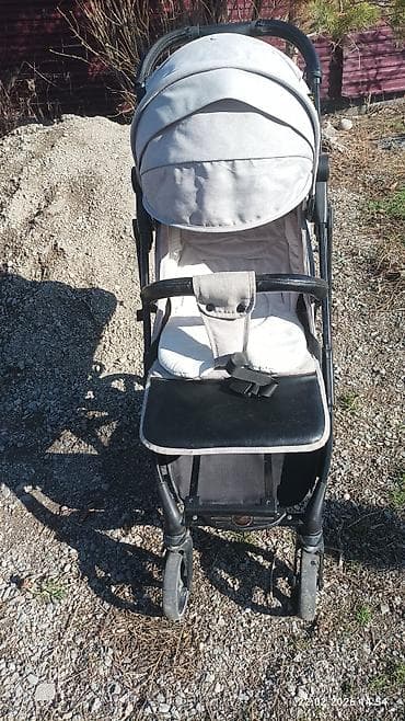 Коляски: Коляска, цвет - Серебристый, Б/у — 4