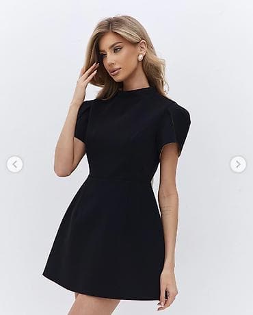 платье венсдей бишкек: Вечернее платье, Коктейльное, Короткая модель, Без рукавов, Открытая спина, M — 4