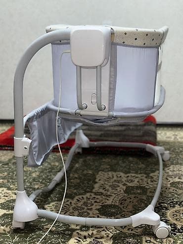 Тумбы и подставки: Люлька, Б/у, Колыбель, Металл, цвет - Серый — 3