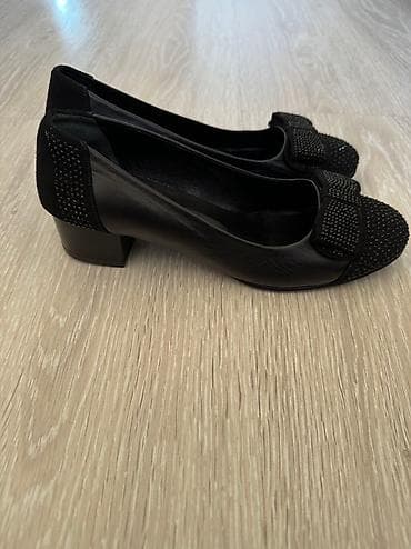 Женская обувь: Женские новые Турецкие туфли,замша,удобный каблук,размер 37, высота — 2