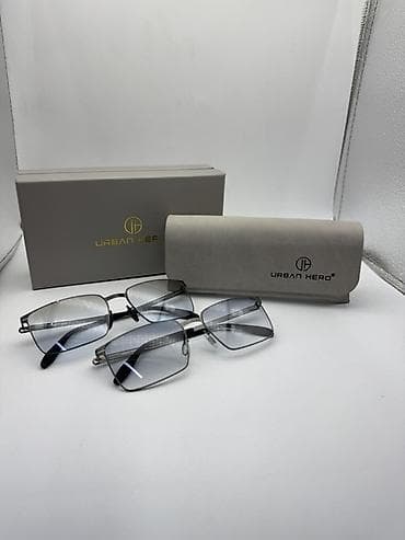 очки тактические: Очки Urban Hero — прямоугольная оправа с тонкими металлическими — 1