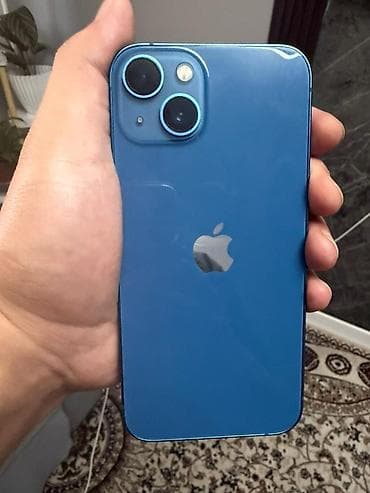 iphone xs: IPhone 13, Б/у, 128 ГБ, Синий, Зарядное устройство, Чехол, Кабель, 84 % — 2
