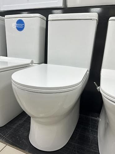 Унитаз-компакт напольный, белый - Тип: унитаз-компакт с бачком