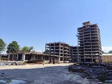 елитка квартира: 1 комната, 49 м², Элитка, Манас-Ата мкр., Элитка, 9 этаж, ПСО (под самоотделку) — 3