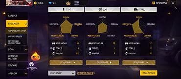 Аккаунт Free Fire (ур. 41) с игровым ником на скриншотах и UID