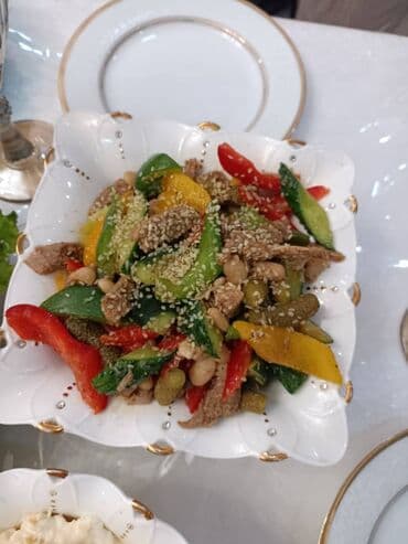 готовый шашлык цена: Принимаем заказы на салаты, закуски и на боорсоки. за 1 кг 200с — 6