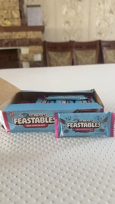 алма крипсон: MrBeast Feastables Milk Chocolate — молочный шоколад в порционных — 3