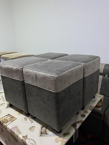 dinner table: Кухонный стол и стул, цвет - Серый — 1