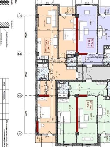 Продажа квартир: 3 комнаты, 92 м², 10 мкр Элитка, 3 этаж, ПСО (под самоотделку) — 6