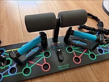 Спорт и отдых: Многофункциональный домашний тренажёр для отжиманий и пресса с — 2