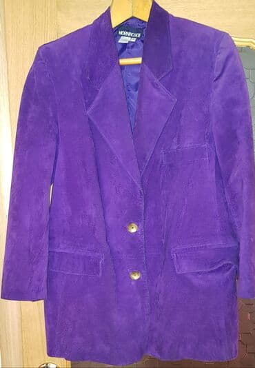 замшевый пиджак: Пиджак, Классическая модель, Однобортная модель, M — 1