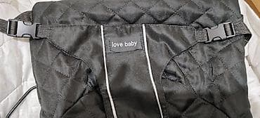 сумка люлька: Детский шезлонг-качалка Love Baby, черный - Эргономичное кресло с — 4
