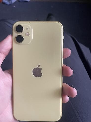 IPhone 11, Желтый, Защитное стекло