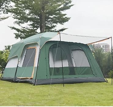 палатка 2х местный: Большая семейная палатка 8–12 человек материал тента 210D Оксфорд — 3