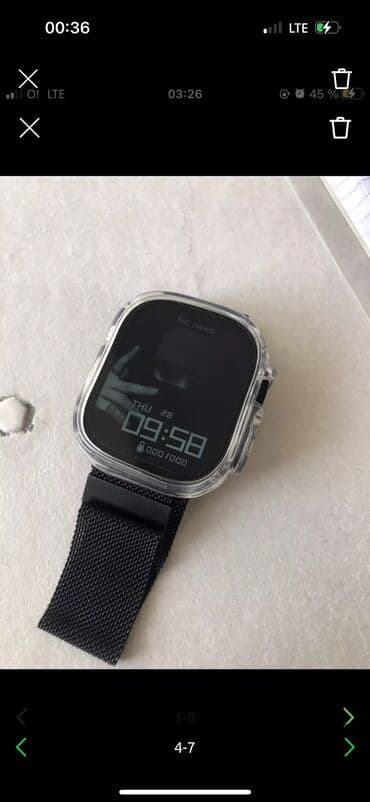 спортивные беспроводные наушники bluetooth: Watch ultra Все отлично работает С коробкой документами Подарок — 3