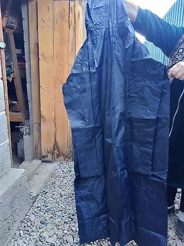 шарф пончо: Плащ-дождевик с капюшоном, темно-синий. Особенности: - Модель пончо с — 1